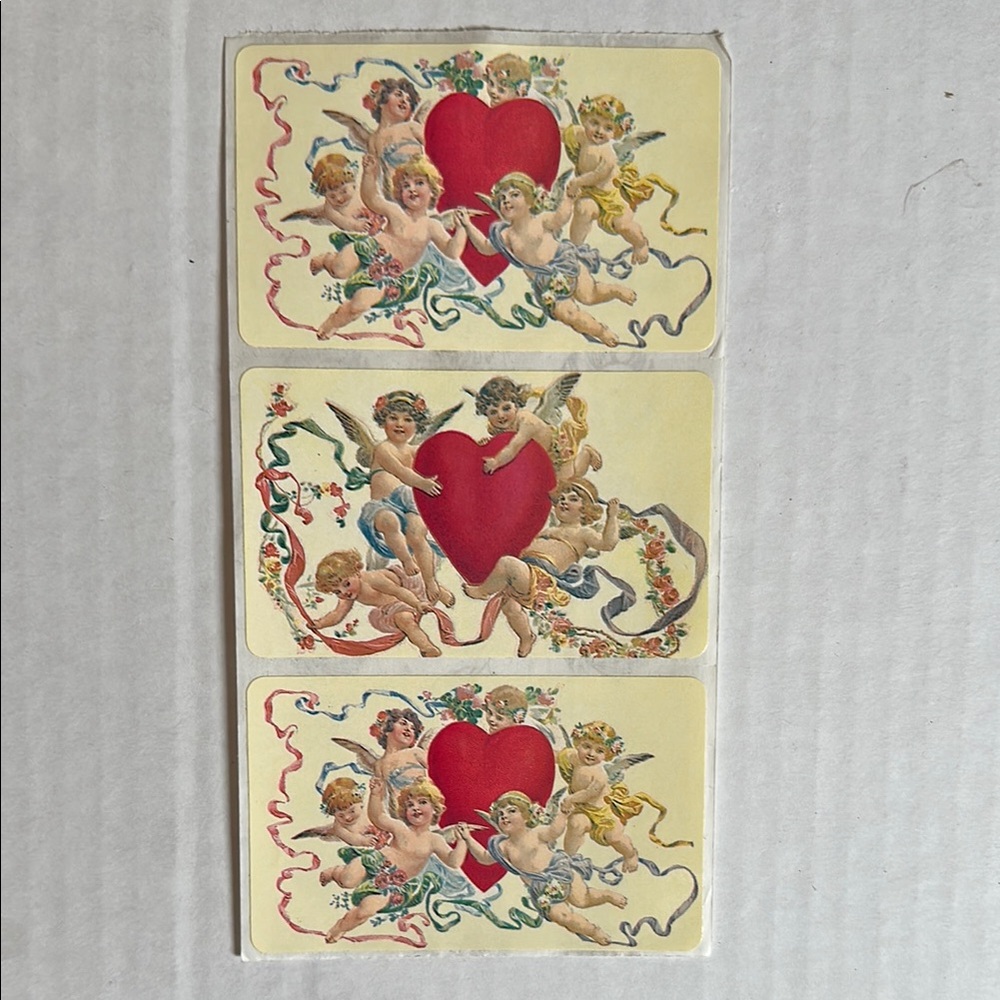 Sandylion Vintage Cherub Valentine stickers